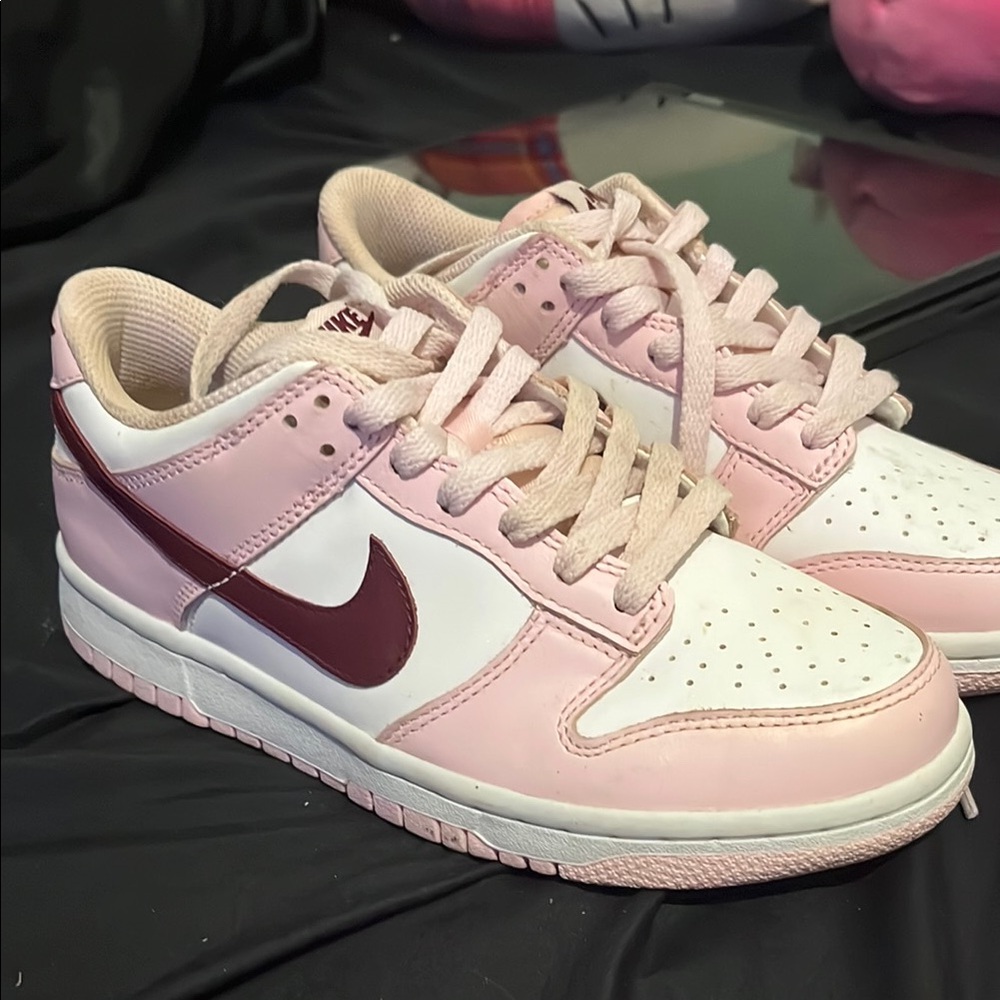 Nike Blush and White dunks